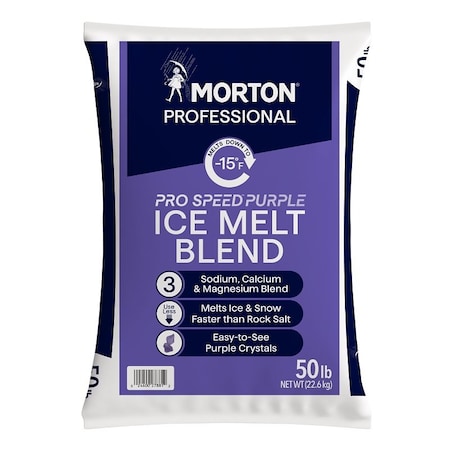Morton Ice Melt Blend, Purple, 50 lb F178810002G
