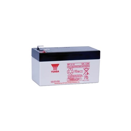 Gs Yuasa Energy Solutions 12 Volt 1.2 AH Battery, F1 Terminal NP1.2-12