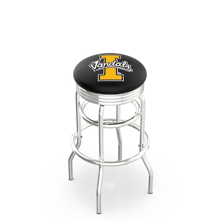 Holland Bar Stool Co 30" Chrome 2-Ring Idaho Swivel Bar Stool, Accent Ring L7C3C30IdahoU