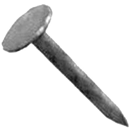 Pro-Fit Roofing Nail, 2-1/2 in L, 8D, Steel, Electro Galvanized Finish 0132155