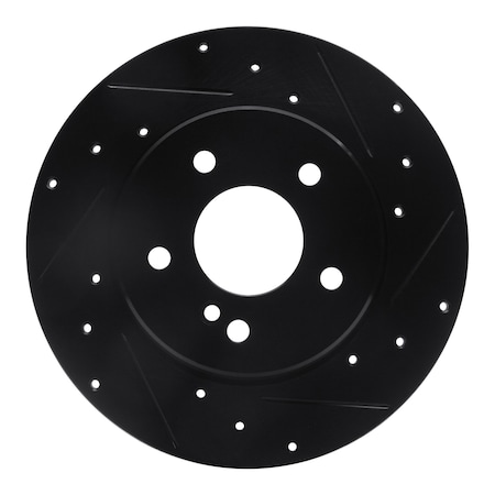 Dynamic Friction Co DFC Brake Rotor - Drilled and Slotted - Black 633-63032R