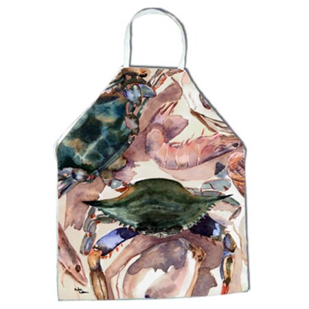 Carolines Treasures Crab Apron - 27 x 31 in. 8618APRON