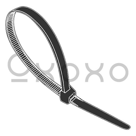 Oxoxo 15-120LB Cable Tie UV Black Nylon 6/6, 500PK 603006