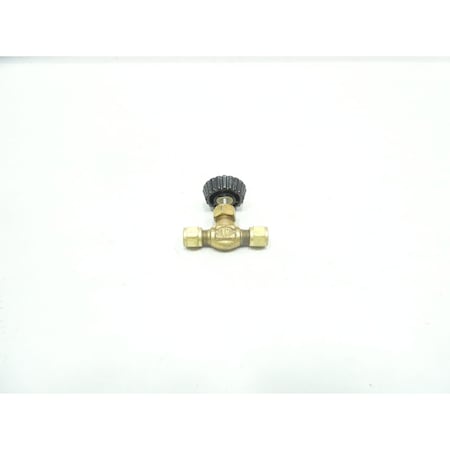 Hoke MANUAL TUBE BRASS 1/4IN NEEDLE VALVE 3752 G4B