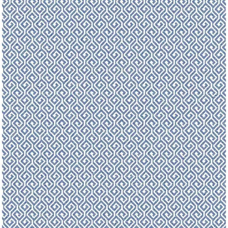 A-Street Prints Sete Denim Greek Key Wallpaper 2744-24103