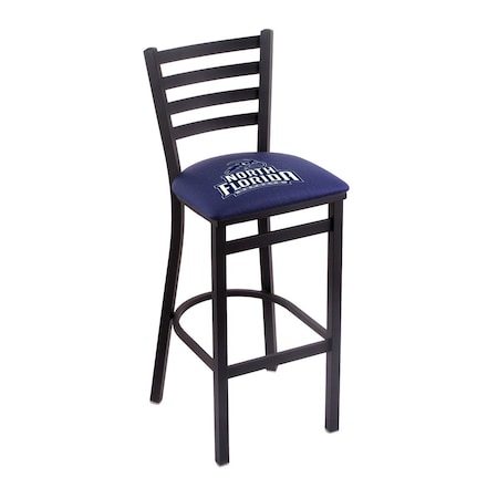 Holland Bar Stool Co 30" Blk Wrinkle North Florida Stationary Bar Stool, Ladder Back L00430NorFla