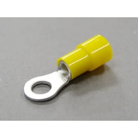Nichifu Eco-Friendly Polycarbonate Insulated Ring Terminal, 12-10 AWG, #10 Stud TMEX 5.5-5-YEL