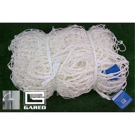 Gared Sports 8 x 24 ft. Touchline Soccer Net, White Hexagon - 4 mm SN824-4HEX