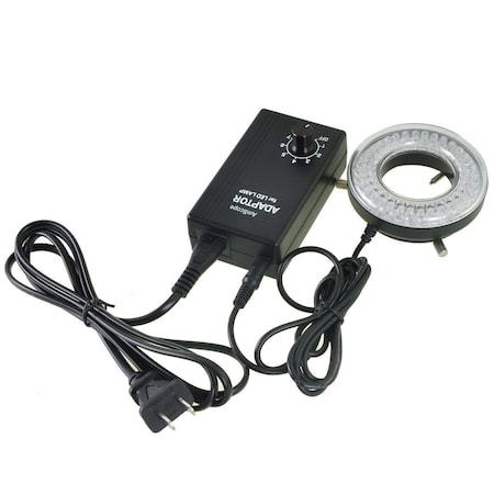 Amscope 64-LED Microscope LED Ring Light with Adapter LED-64-ZK