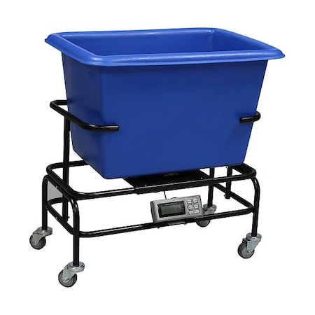 Royal Basket Trucks Scale Cart, Blue, Polyurethane G06-BLX-STA-3UNN