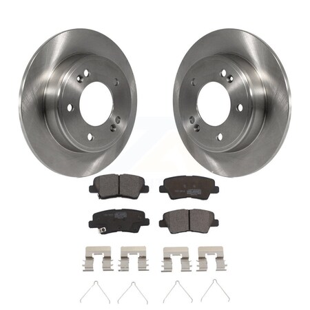 Transit Auto Rear Disc Brake Rotor Ceramic Pad Kit For Kia Soul Forte Hyundai Veloster Elantra GT Kona K8T-102065