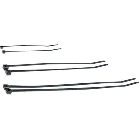 Metra Electronics Cable Tie, 8 in L, Black, 40 lb Strength, 100 PK BCT8