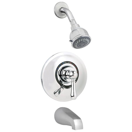 Symmons Allura Single Handle Dual Spray Tub and Shower Faucet with VersaFlex Integral Diverter S7602RP