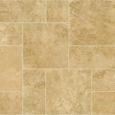 Msi Tuscany Beige  16 Sq.  Ft Pattern Tumbled Travertine Paver Kit ZOR-LSC-0117