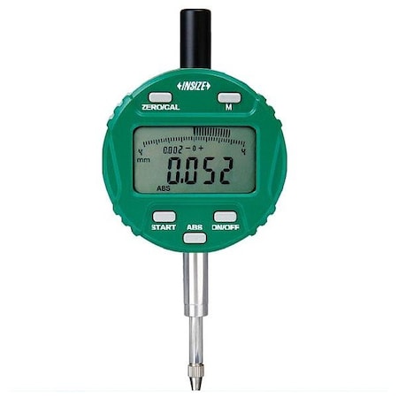 Insize Digital Indicator, Flat, 1/2in, .0005in 2108-10EF