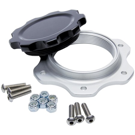 Powerhouse Fuel Cell Cap & Bung JAZ 6-Bolt Black Cap PO3617853