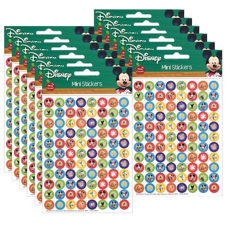 Eureka Mickey Mouse Clubhouse Gears Mini Stickers, 704 Stickers Per Set, 12PK 621002