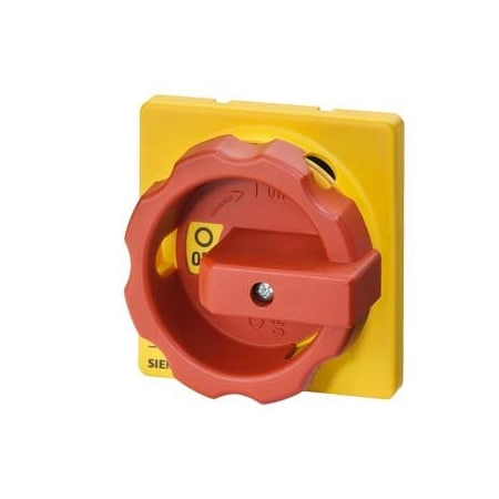 Siemens rot. operator, selector switch red/yellow, for four-hole/ front mounting 3LD9224-3B