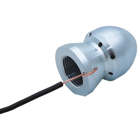 Underhill Cleaning Nozzle, 1'' Hose Thread, Plus added value wire hook feature for pipe locator DN-10