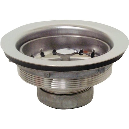 Plumb Pak Basket Strainer, Stainless Steel, Chrome, For: 3-1/2 in Dia Opening Kitchen Sink PP20208