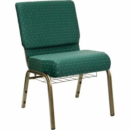 Flash Furniture Hercules Church Chair, 21-1/4 in W 25" L 33" H, Fabric Seat FD-CH0221-4-GV-S0808-BAS-GG