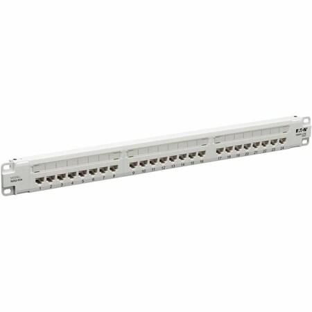 Eaton TRIPP LITE SERIES 24-PORT CAT6 PATCH PANEL - 4PPOE COMPLIANT, 110/KRONE, 5 N252-P24-WH