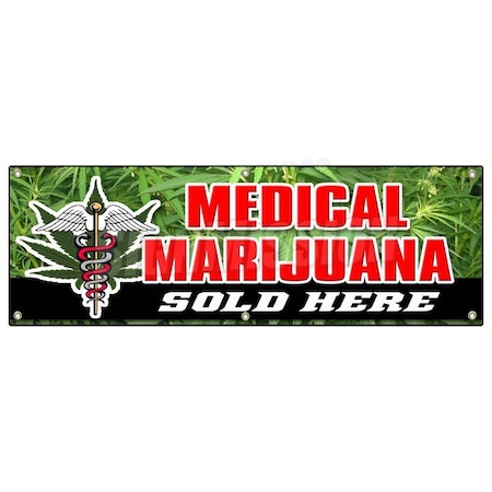 Signmission Medical Marijuana For S, 24 Inch x 72 Inch, Banner B-72 Medical Marijuana For S