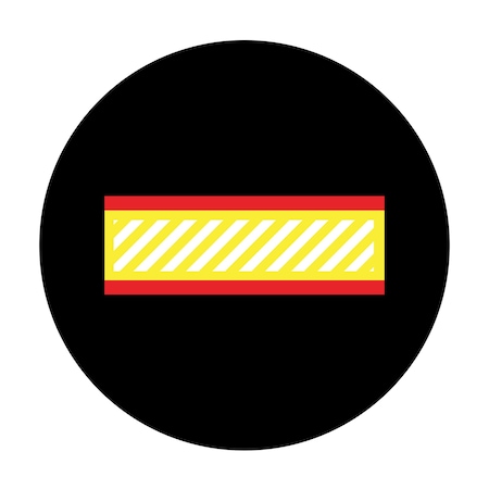 Brady Lens Crosswalk Yellow Red White SizeM 177685