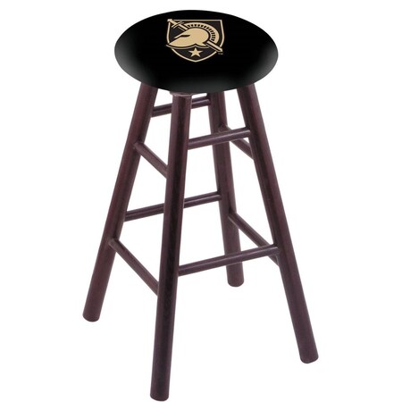 Holland Bar Stool Co Oak Bar Stool, Dark Cherry Finish, US Military Academy ARMY Seat RC30OSDC