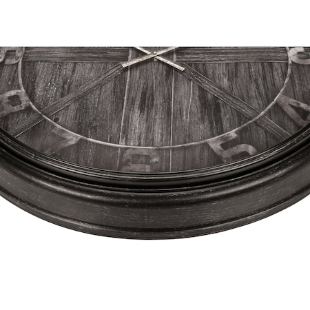 Monarch Specialties Clocks, 30'' Round, Large Oversized, Wall Clock, Brown, Transitional I 9025