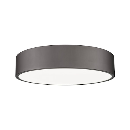 Z-Lite Coronado 1 Light Flush Mount, Bronze, 20 In W 1017F20-BRZ-LED