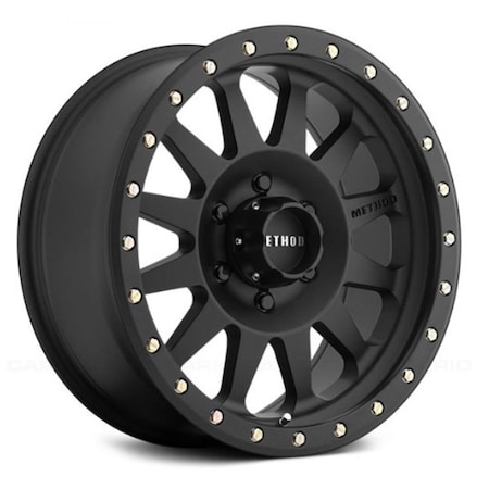 Method Race Wheels 16 x 8 in. Matte Black Double Standard Machined Wheel MRWMR30468060500