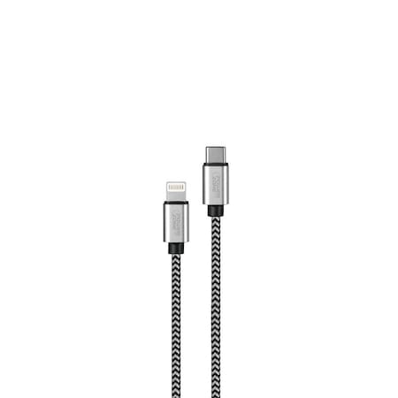 Powerzone Charging Cable, Lightning, Type C, 6 ft L KL-029X-2M-LIGHTN