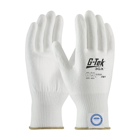 G-Tek Seamless Knit A3 Dyneema Diamond Blended Glove w/PU Coated Flat Grip on Palm&Fingers, 12PK 19-D325/XS