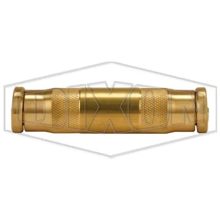 Dixon Push-In Union Connector, 1/4 in Nominal, Tube, Brass, Domestic AQ62DOT4