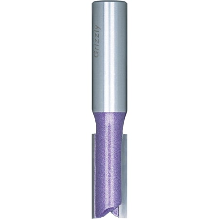 Grizzly 3" Double Fluted Straight Bit, 1/2" Shank, 1/2" Dia. C1011Z