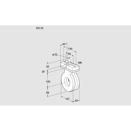 Honeywell Kromschroder Valve, Butterfly, Kromschroder BVG, BVG KS88301285