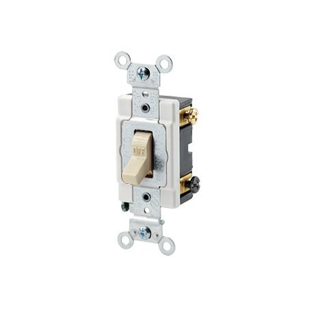 Leviton Toggle Switch, 20 Amp, 120/277 Volt, Ivory 1222-SI