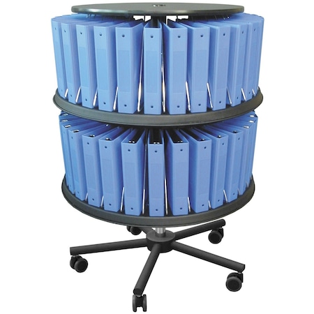 Omnimed Chart Carousels On Wheels, 60 Chart Capacity 264606