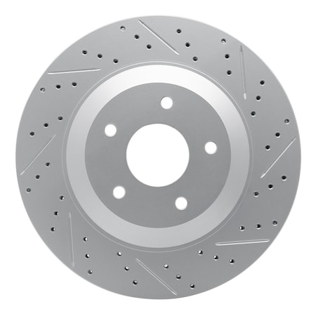Dynamic Friction Co DFC Geoperformance Rotor - Drilled and Slotted 830-46007D