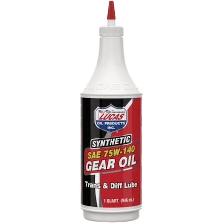 Lucas Oil 1 Qt. Synthetic SAE 75W-140 Gear Oil LUCA10121