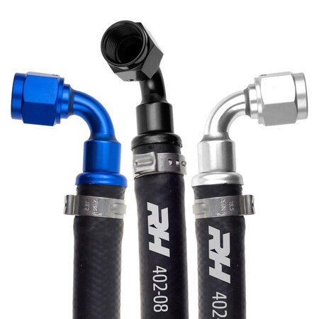 Safety First 20 ft. 402 Series Black Push Lock Hose -06 AN SA3635327