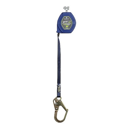 Falltech FT-X(R) EdgeCore(TM) Self-Retracting Lifeline, Swivel Rebar Hook, Steel, 1 Leg(s) 84108RP0