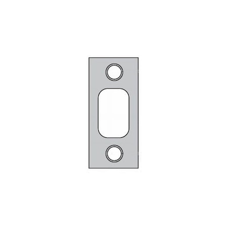 Kwikset Deadbolt Strike, Satin Nickel Blackened 85072-15A