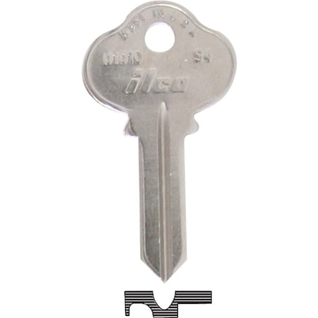 Kaba Ilco Sargent Nickel Plated House Key, S4 / 1010, 10PK AL4105814B