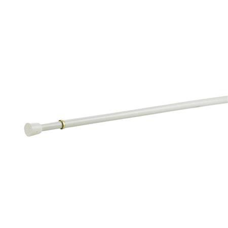 Daphnes Dinnette Company KN631-1 28 to 48 in. Round Tension Rod  White DA2516472