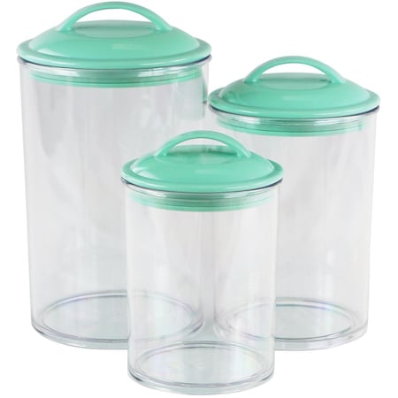 Reston Lloyd 6pc Acrylic Canister Set  Seafoam 11192
