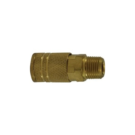 Midland Industries COUPLR INDL INTRCHG 1/4 BODY 3/8 MPT BRS 28553