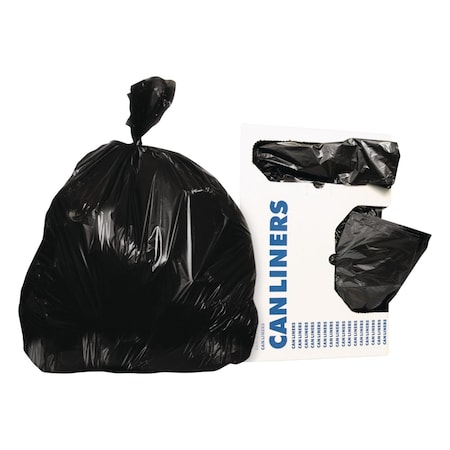 Heritage 60 gal Trash Bags, 38 in x 58 in, Super Heavy-Duty, 1.5 mil, Black X7658AK
