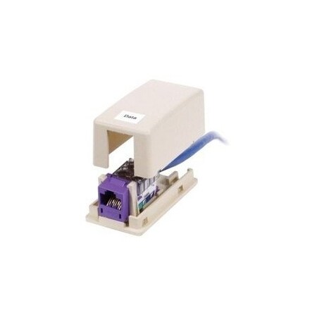 Hubbell 1-Port Surface Mount Box, Office White ISB1OW